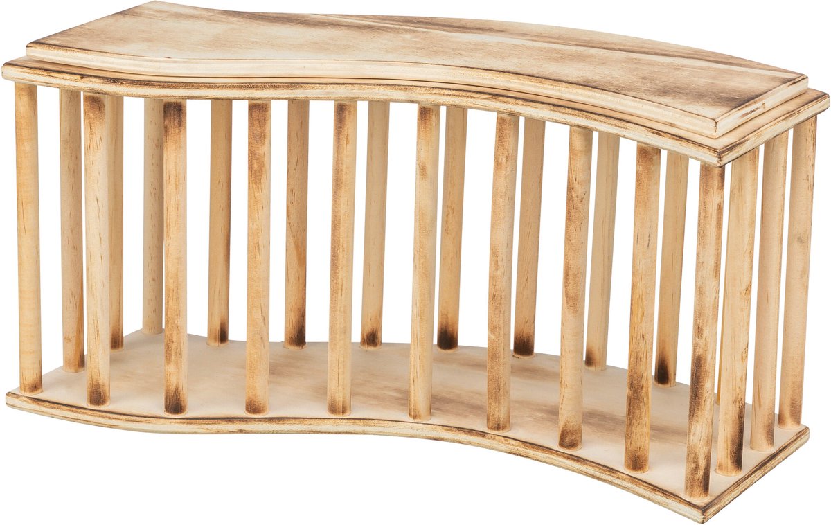 Rack de foin trixie avec bois de couvercle flammes