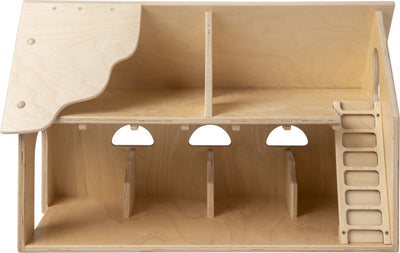 Van Dijk Toys Ferme à jouets en bois grande - naturel (qualité puériculture.)