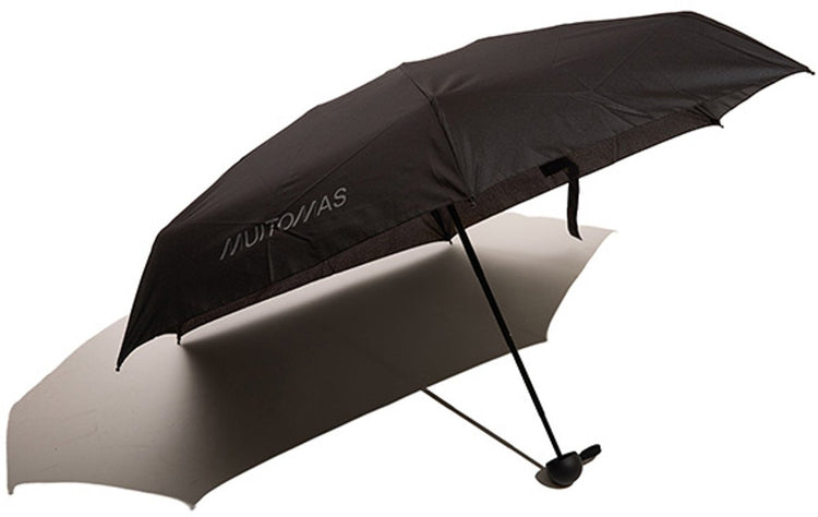 Parapluie Muitomas compact - léger - manche télescopique - poignée antidérapante - cordon et housse - noir