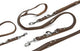 Beeztees - laisse pour chien - cuir - marron - 200x12 cm