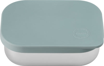 Aya ida aya ida - boîte à lunch - boîte de rangement - à emporter - pain - déjeuner - salade - acier inoxydable - couvercle en silicone - 900ml - vert menthe