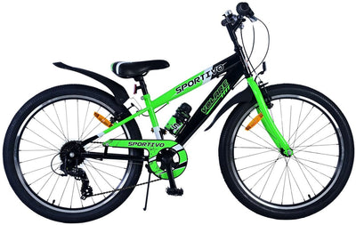 Volare Sportivo Child's Bike Boys 24 pouces 7 vitesses verte noire