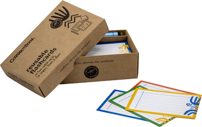 Flashcards Correctbook - 75x110 mm - lignés - 144 flashcards - avec essuyage pour stylo