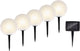 Lampes solaires de jardin, 5 pcs.