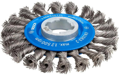 Bosch accessoires brosse à disque lourde pour métal x-lock, torsadée, 115 mm, 0,5 mm, 12 mm 2608620731 1 pièce(s)