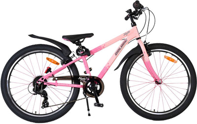 Vélo pour enfants Volare mystic - 24 pouces - rose - 7 vitesses