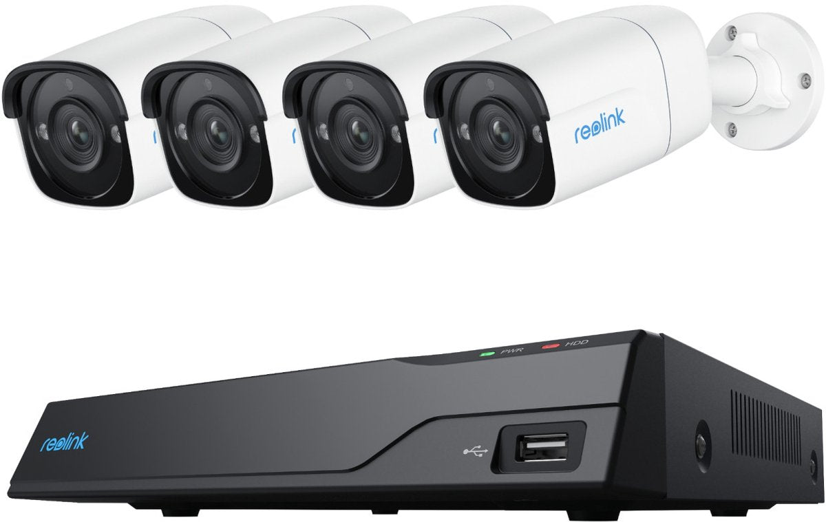 Reolink NVS8-5MB4 - Système de caméra de sécurité 5MP, NVR 8 canaux avec disque dur 2 To intégré, détection de personnes, véhicules, animaux