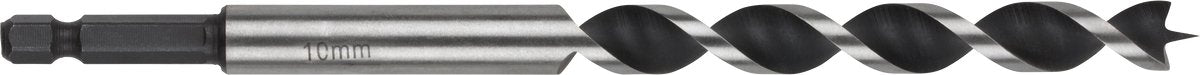 Wolfcraft - Foret serpent 8 mm pour poutres en bois - 165 mm - Foret à bois à tige hexagonale - hex - 7132000
