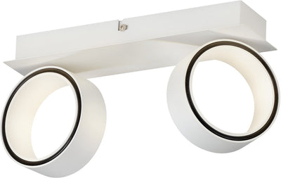 Spot Eglo albariza - 2 lumières - LED - blanc, chrome
