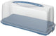 Rotho boîte à gâteaux frais 36x16,5x16,5 cm bleu horizon transparent