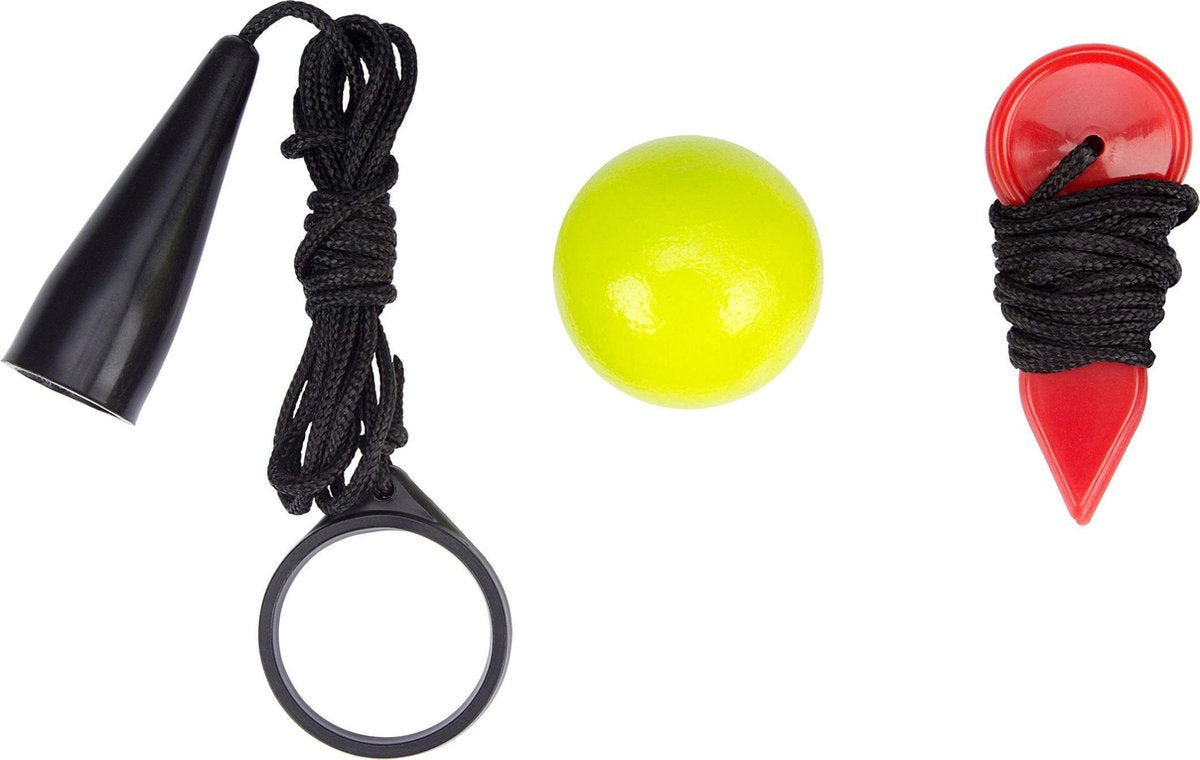 Set d'accessoires pour jeu de boules Get Go - rouge jaune fluo noir
