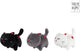 Peluche chat câlin Take me home avec coeur - 16cm