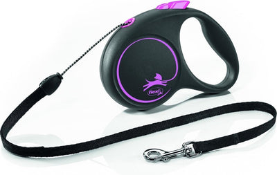 Cordon de conception noir flexi rollijn rose