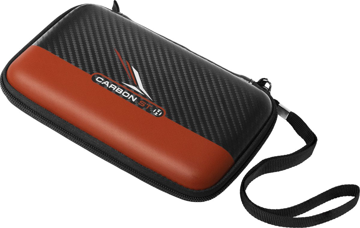 Étui à 6 fléchettes Harrows Carbon St Pro - Rouge