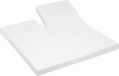 Cendrillon - simple division - drap-housse surmatelas - molleton premium - hauteur de matelas jusqu'à 25 cm - 200x200 cm - blanc