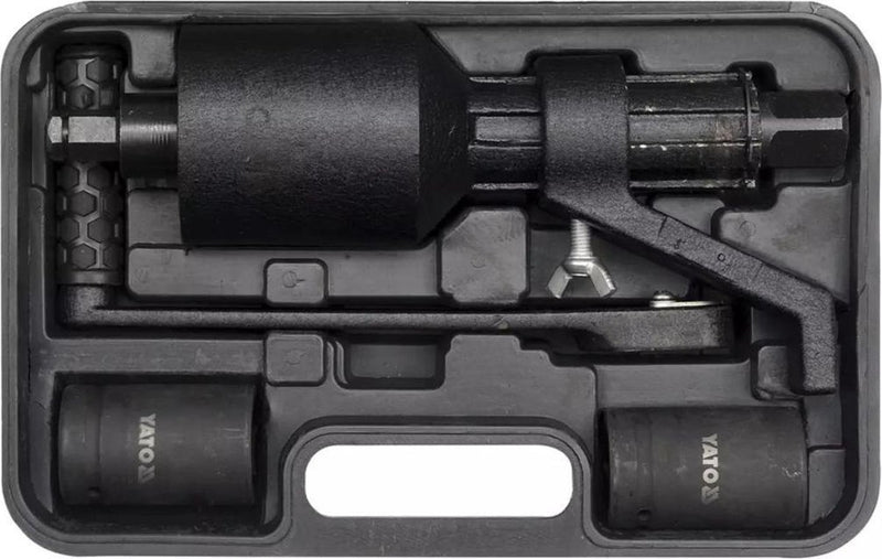Multiplicateur de couple multiplicateur de force mécanique Yato – 1:58 – max. 4200 nm – pour filetage tournant gauche-droite