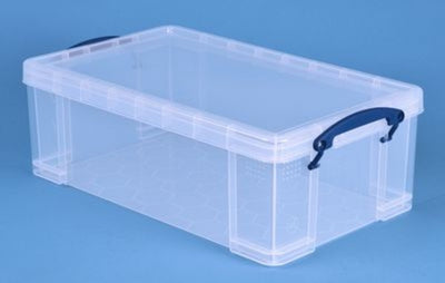 Boîte de rangement vraiment utile 12 litres blanc transparent
