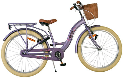 Volare Blossom Children's Bicycle - Girls - 24 pouces - Purple - deux freins à main