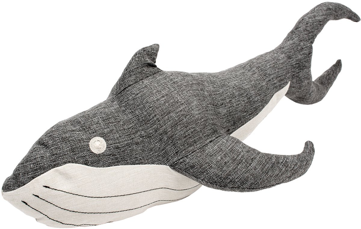 Duvo eco peluche baleine xl - 80x40x25cm gris
