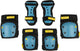 Nijdam set de protection skate junior - garde-chasse - noir bleu - l