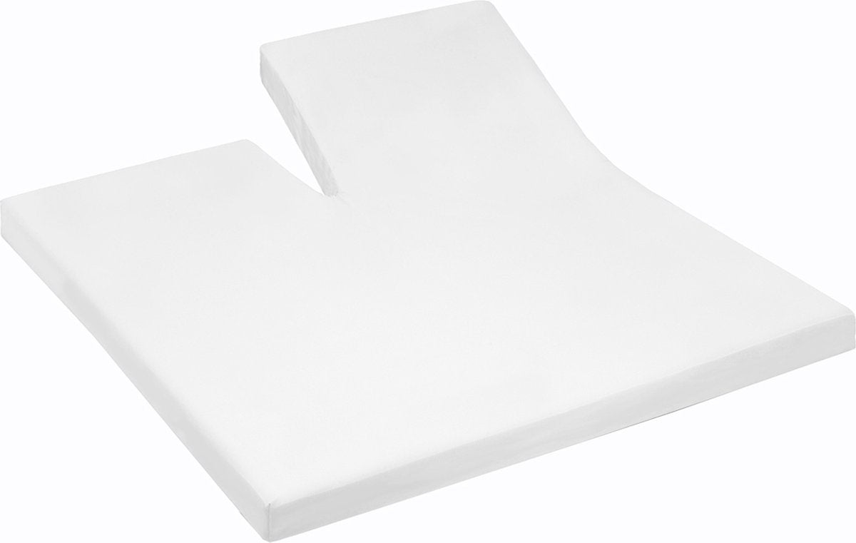 Cendrillon - simple division - drap-housse surmatelas - molleton premium - hauteur de matelas jusqu'à 25 cm - 160x200 cm - blanc