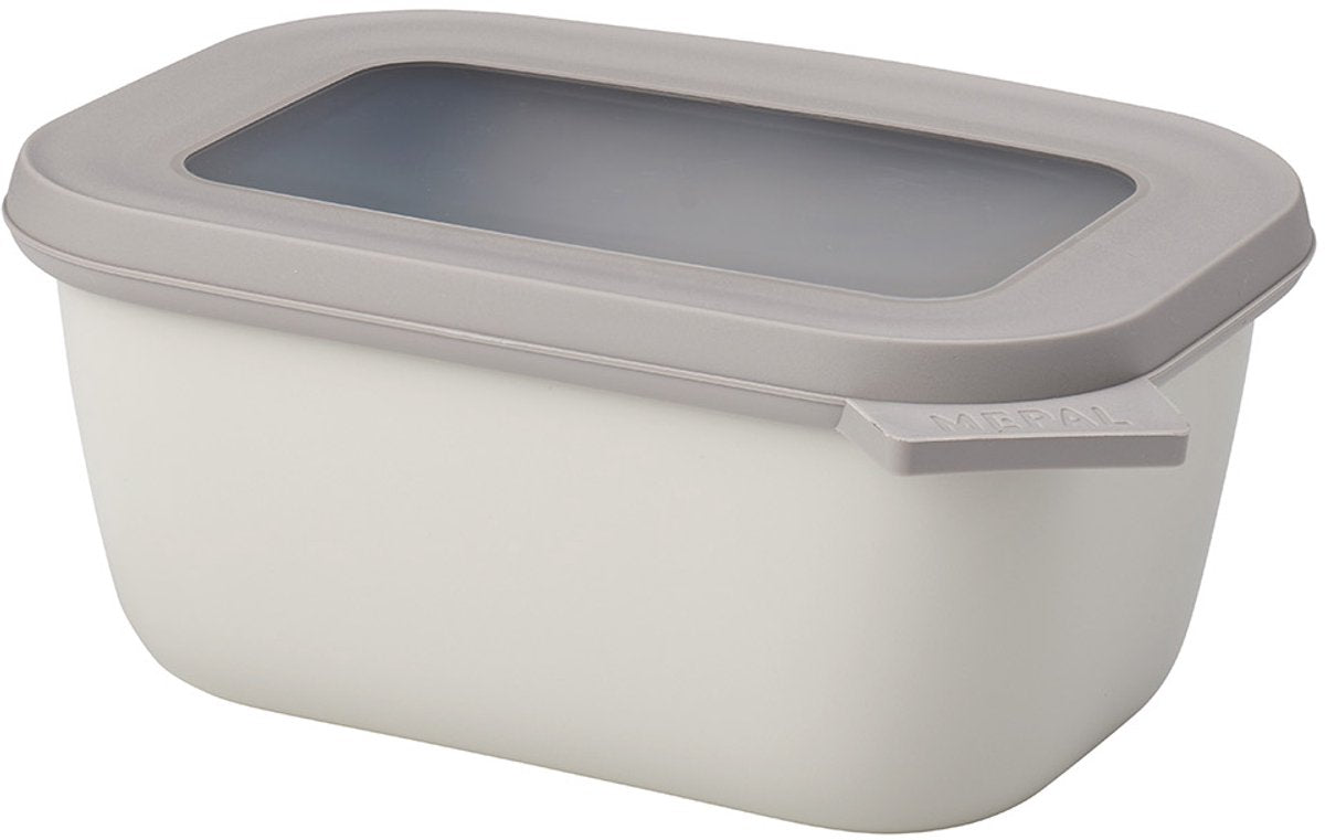 Mepal - boîte de conservation alimentaire multi bols cirqula - 750 ml - rectangulaire - blanc nordique