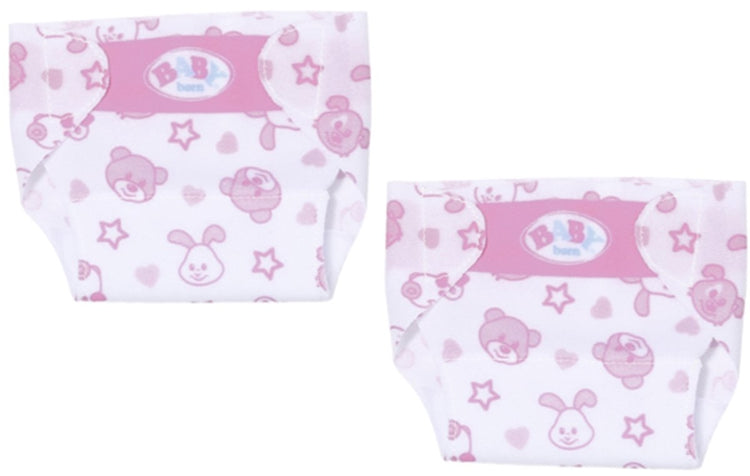 Bébé né bébé né petite couches 2 pièces blanc rose