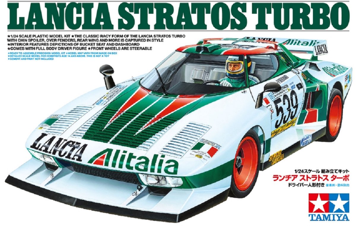 Tamiya modèle kit voiture - 25210 Lancia Stratos Turbo Racing plastique - 1:24 - modélisme