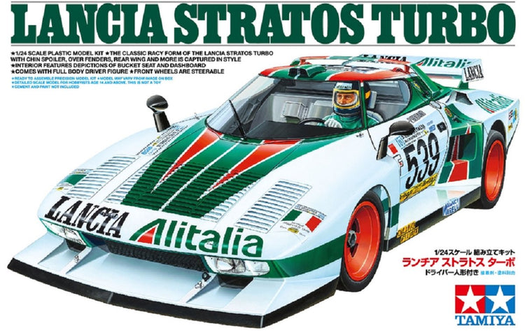 Tamiya modèle kit voiture - 25210 Lancia Stratos Turbo Racing plastique - 1:24 - modélisme