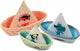 Lilliputiens - 3 bateaux bains flottants, fontaines - jungle