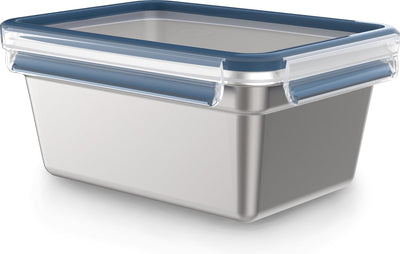 Tefal masterseal inox - récipient de conservation alimentaire - 2,0 l - hermétique - convient au congélateur