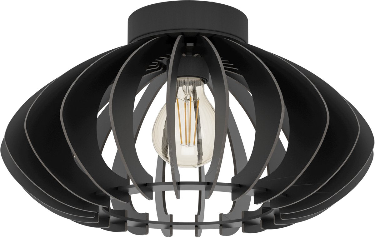 Plafonnier Eglo cossano 3 - e27 - ø 38 cm - noir