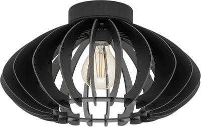 Plafonnier Eglo cossano 3 - e27 - ø 38 cm - noir