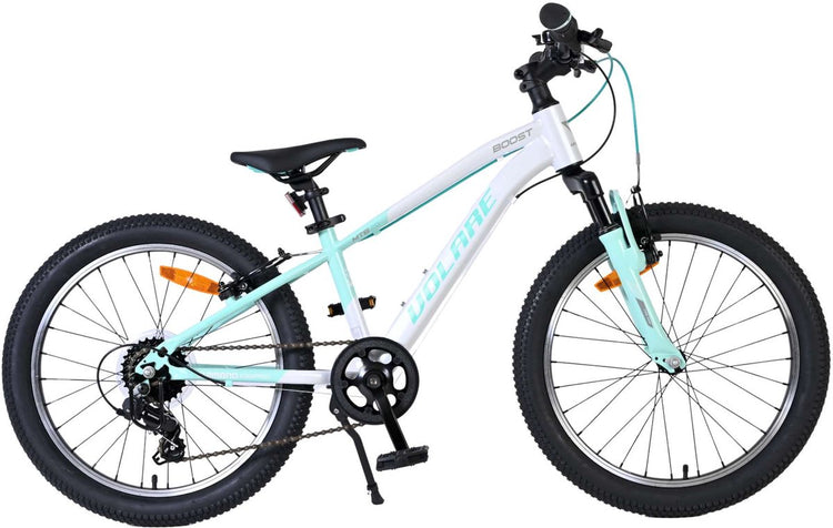 Vélo pour enfants Volare boost - 20 pouces - 7 vitesses - blanc vert menthe