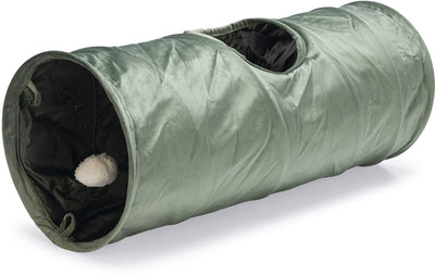 Conçu par lotte tunnel pour chat cylla - jouet pour chat - vert - 65x25x25 cm
