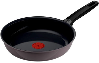 Tefal ceramic control gris - poêle à frire - 24 cm - céramique - induction - sans pfas - convient pour une utilisation avec des spatules métalliques