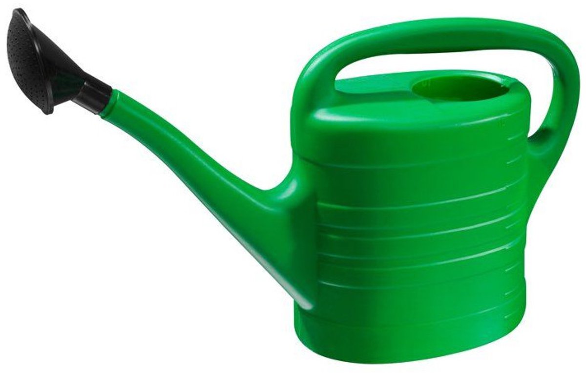 Nature - arrosoir 10l - plastique - vert - avec buse de pulvérisation - arrosoir pour plantes de jardin
