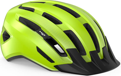 Avec casque de vélo Downtown hommes femmes - casque de vélo vélo de course adultes - vélo électrique - trekking - taille m l (58-61cm) - jaune fluo (jaune)