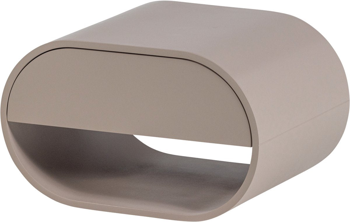 Table de chevet suspendue Woood momo - bois - sable - 24x36x28