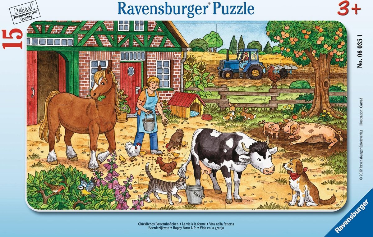 Puzzle Ravensburger - la vie à la ferme