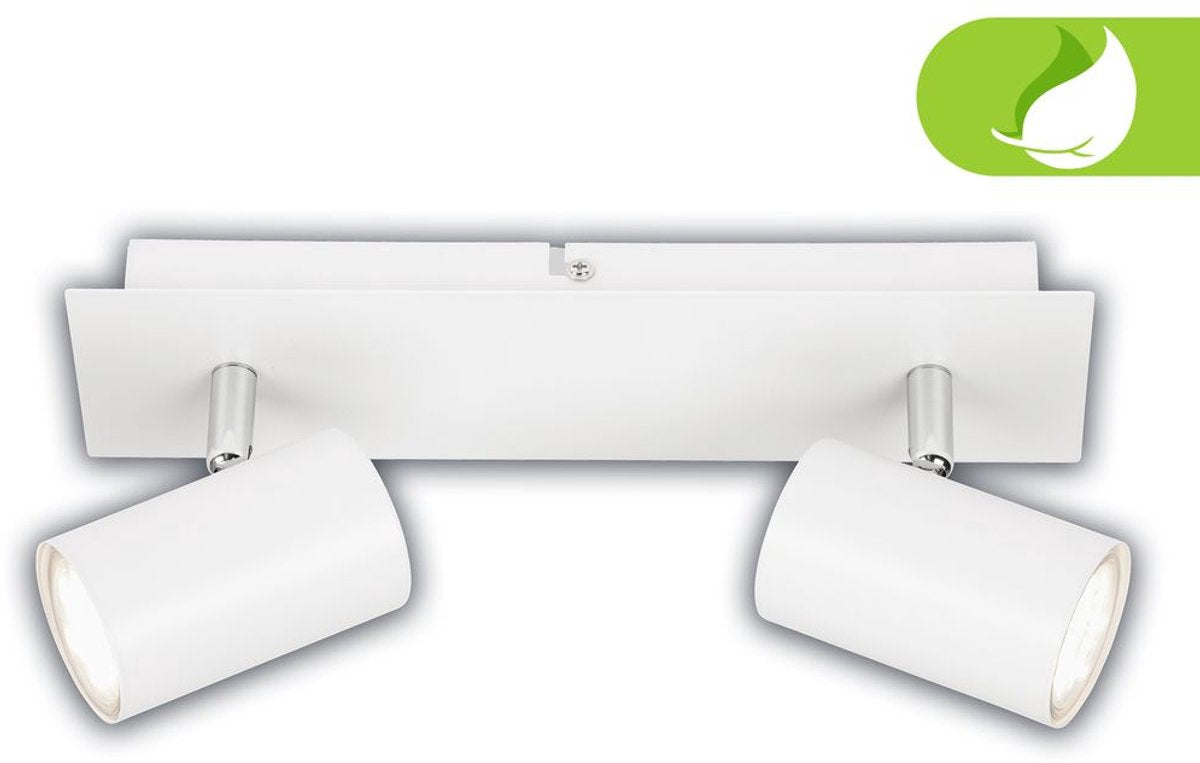 B.k.licht briloner isil – spot en saillie ultra efficace – spots de plafond avec lampes de classe énergétique A – spots orientables – blanc – 29 cm