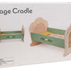 Berceau de poupée en bois vintage du monde classique