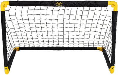 But de football Umbro - but de football 90 x 59 x 61 cm - but de football pliable - facile à ranger - but d'entraînement de football pour enfants et adultes - plastique - noir jaune