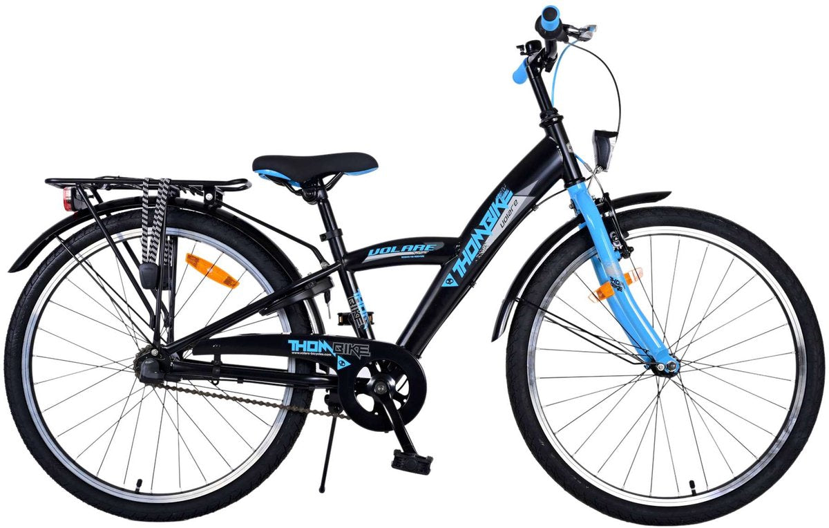 Volare Thombike Children's Bicycle - Boys - 24 pouces - Black Blue - 3 GRANDS