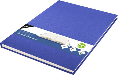 Livre factice Kangaro - a4 - bleu - 160 pages blanches - couverture en lin rigide - k-5362