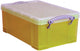 Boite vraiment utile 9 litres jaune transparent