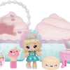 Coffret de jeu trousse de beauté et poupée de brillant à lèvres - cupcake