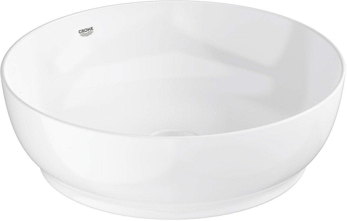Lavabo rond Grohe essence – 45 cm – sans trop-plein – céramique brillante – aquaceramic hyperclean – blanc