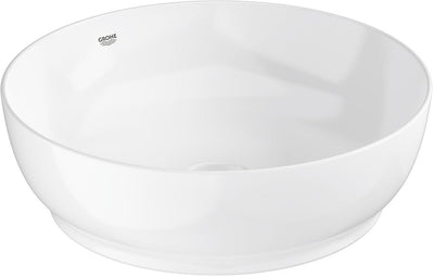 Lavabo rond Grohe essence – 45 cm – sans trop-plein – céramique brillante – aquaceramic hyperclean – blanc