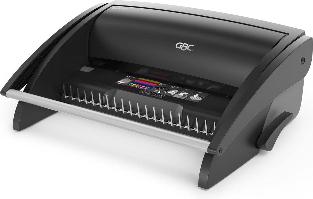 Machine à relier perforatrice Gbc combbind 110 pour formats A3 et A4 - noire